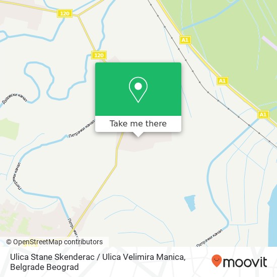 Ulica Stane Skenderac / Ulica Velimira Manica map