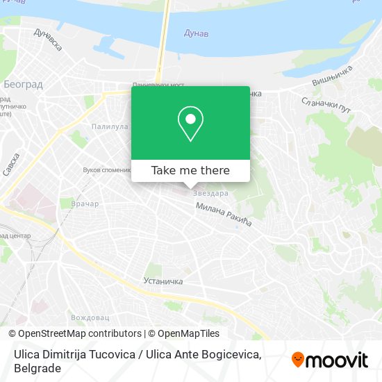 Ulica Dimitrija Tucovica / Ulica Ante Bogicevica map