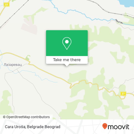 Cara Uroša map