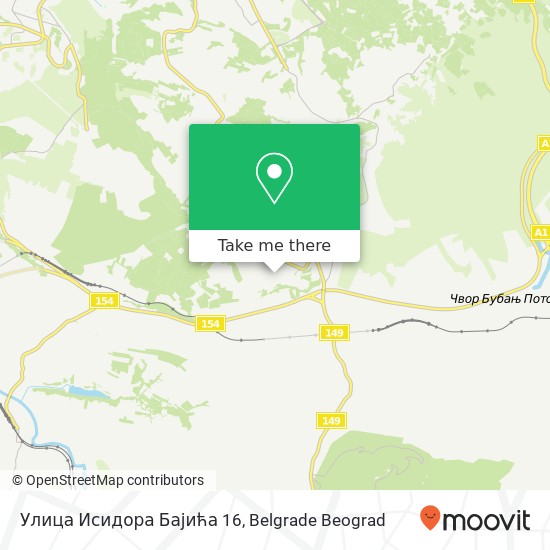 Улица Исидора Бајића 16 map