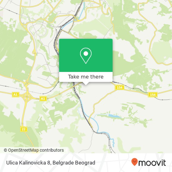 Ulica Kalinovicka 8 map