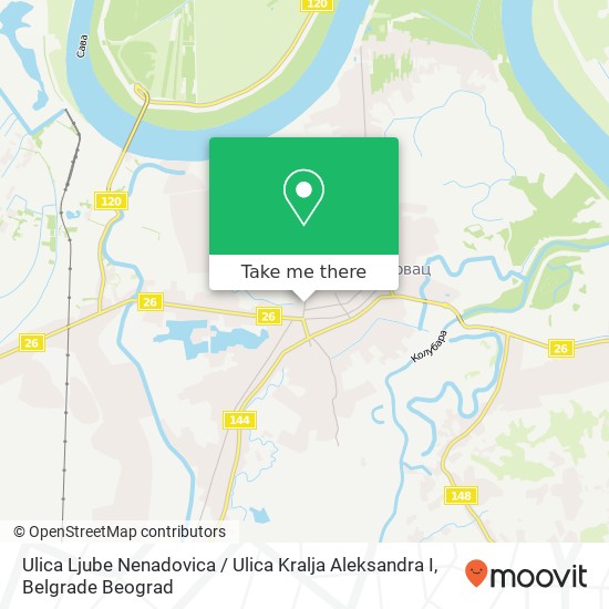 Ulica Ljube Nenadovica / Ulica Kralja Aleksandra I map