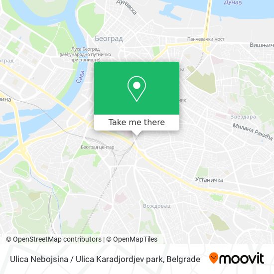 Ulica Nebojsina / Ulica Karadjordjev park map