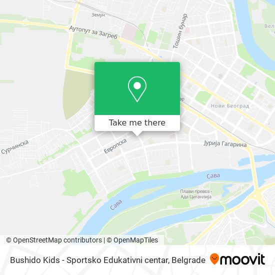 Bushido Kids - Sportsko Edukativni centar map