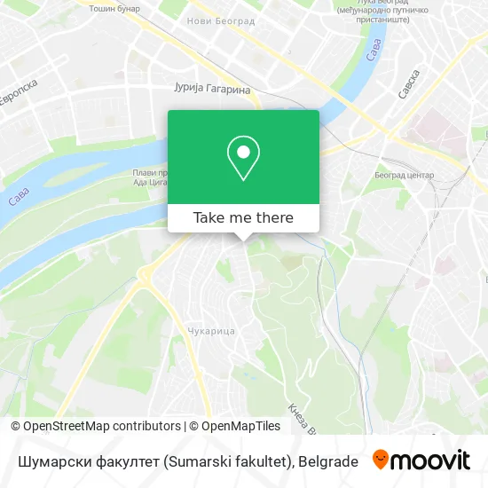 Шумарски факултет (Sumarski fakultet) map
