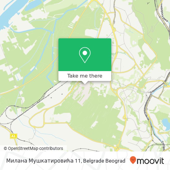 Милана Мушкатировића 11 map