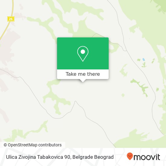 Ulica Zivojina Tabakovica 90 map