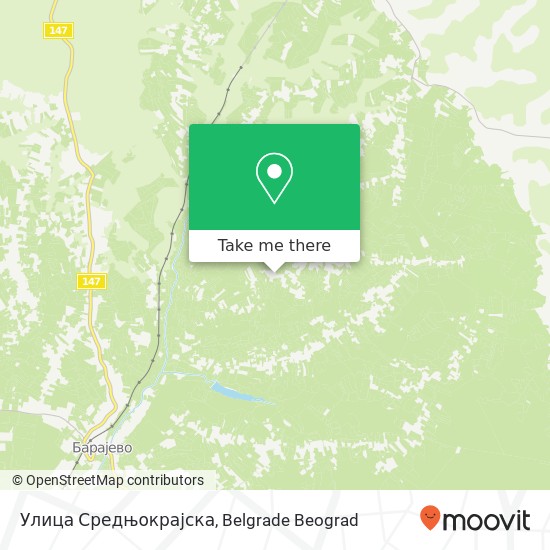 Улица Средњокрајска map