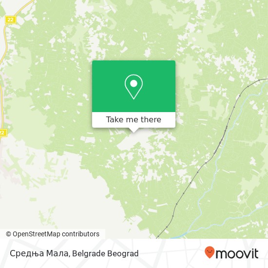 Средња Мала map