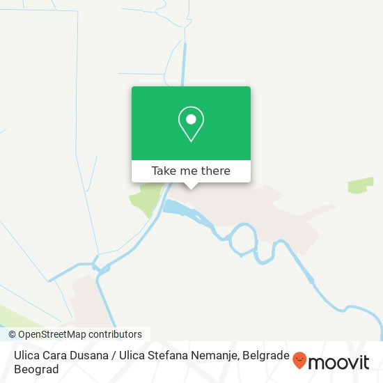 Ulica Cara Dusana / Ulica Stefana Nemanje map