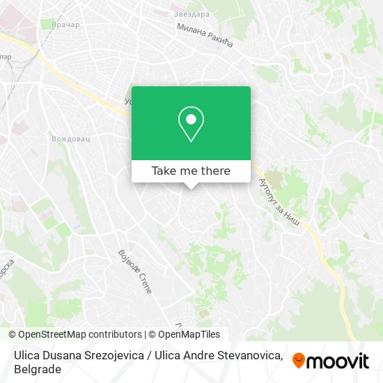 Ulica Dusana Srezojevica / Ulica Andre Stevanovica map