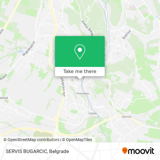 SERVIS BUGARCIC map