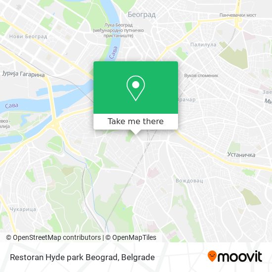 Restoran Hyde park Beograd map
