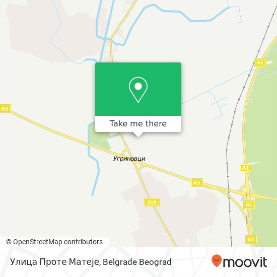 Улица Проте Матеје map