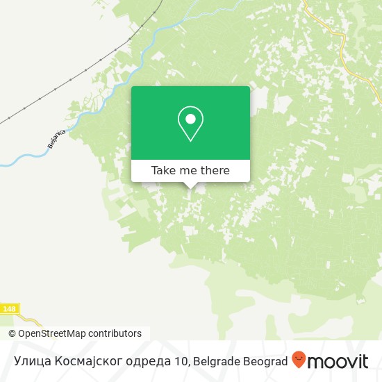 Улица Космајског одреда 10 map