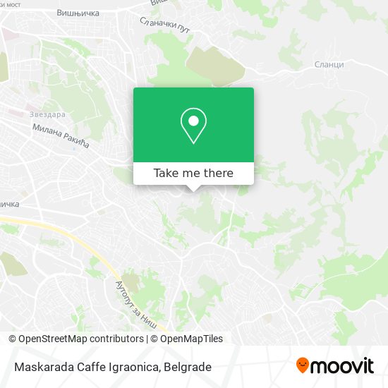 Maskarada Caffe Igraonica map