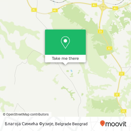 Благоја Симића Фузије map