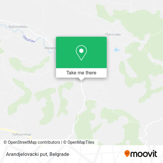 Arandjelovacki put map