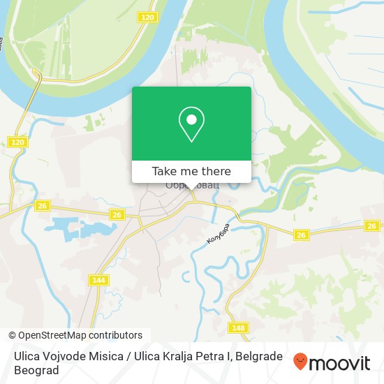 Ulica Vojvode Misica / Ulica Kralja Petra I map