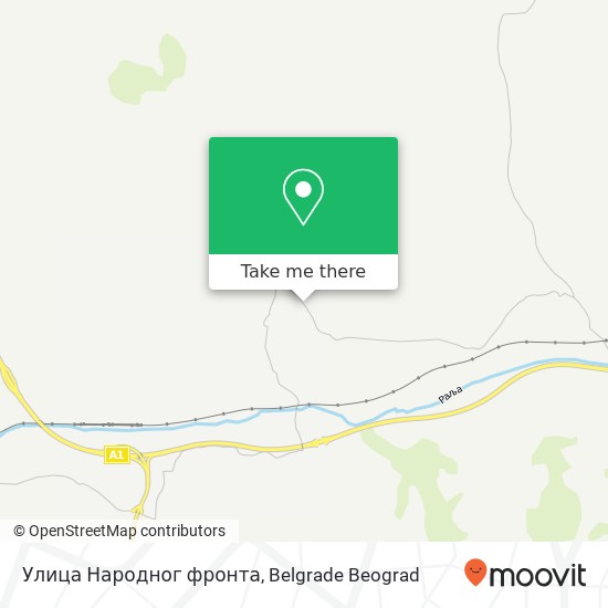 Улица Народног фронта map