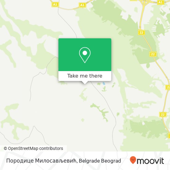 Породице Милосављевић map