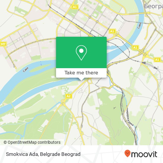 Smokvica Ada map