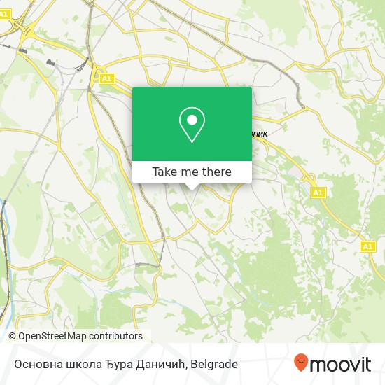 Основна школа Ђура Даничић map