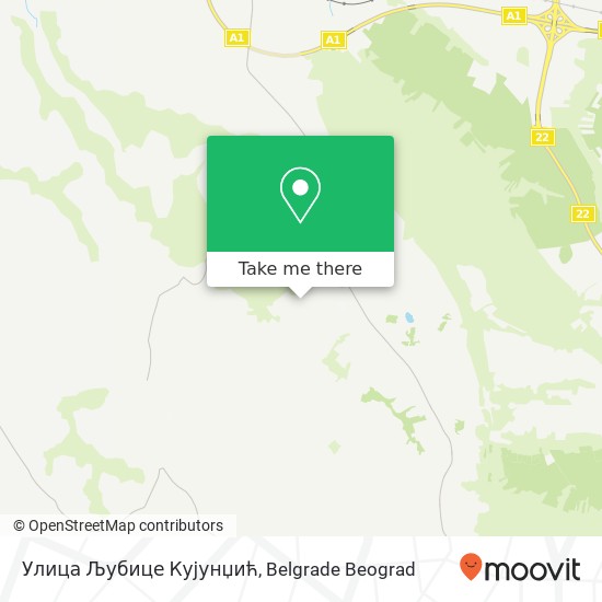 Улица Љубице Кујунџић map