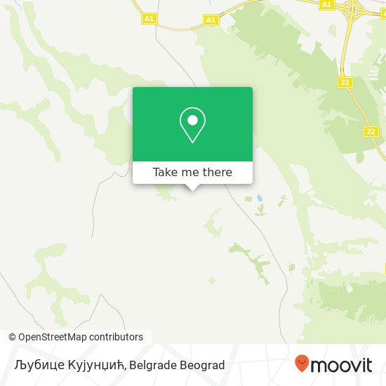 Љубице Кујунџић map