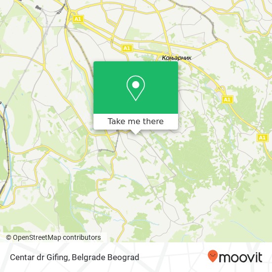 Centar dr Gifing map