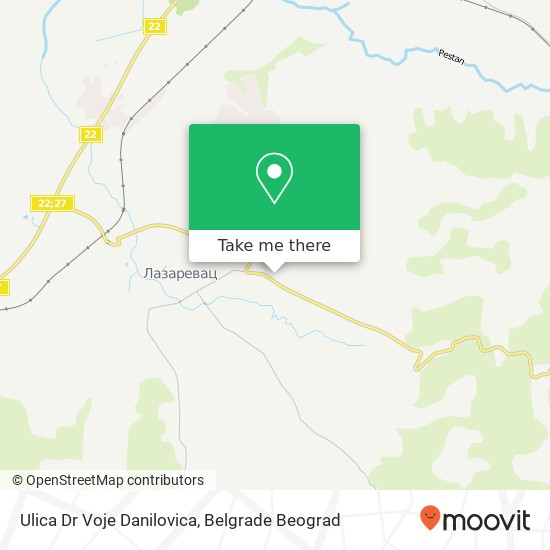 Ulica Dr Voje Danilovica map