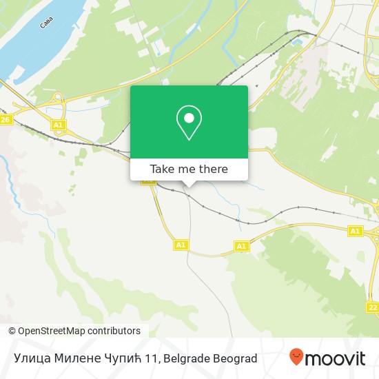 Улица Милене Чупић 11 map