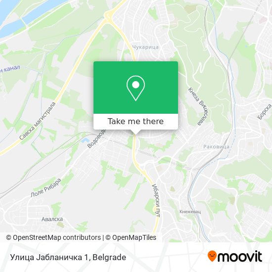 Улица Јабланичка 1 map
