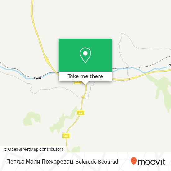 Петља Мали Пожаревац map