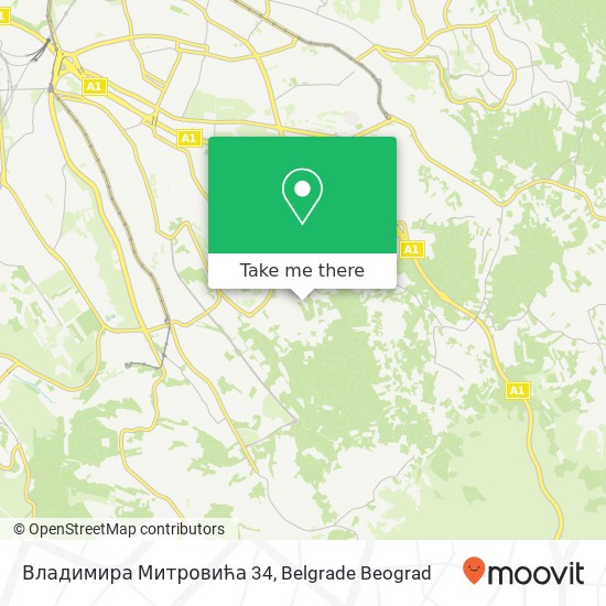 Владимира Митровића 34 map