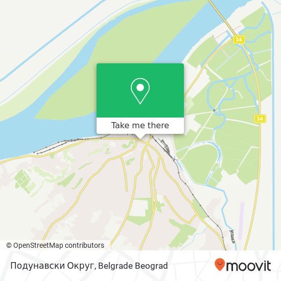 Подунавски Округ map