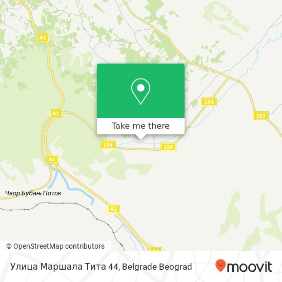 Улица Маршала Тита 44 map