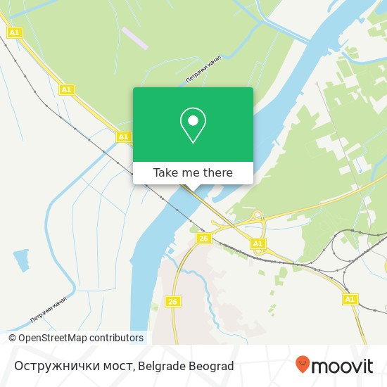 Остружнички мост map