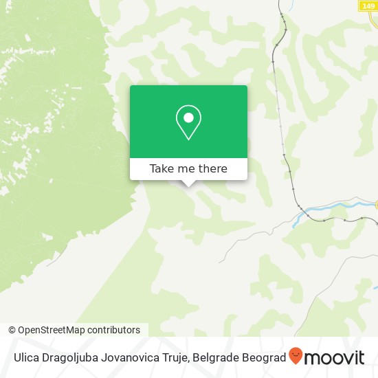 Ulica Dragoljuba Jovanovica Truje map