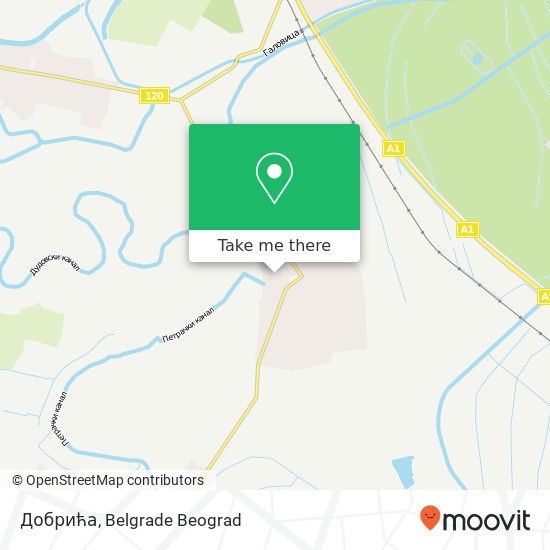 Добрића map