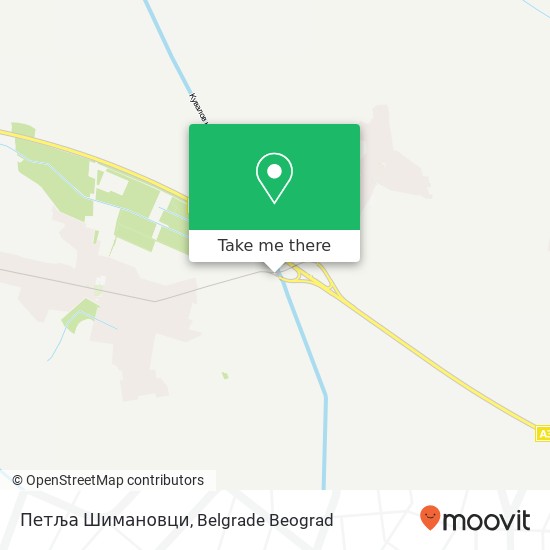 Петља Шимановци map