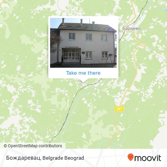 Бождаревац map