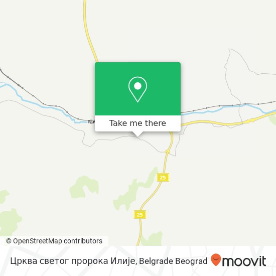 Црква светог пророка Илије map