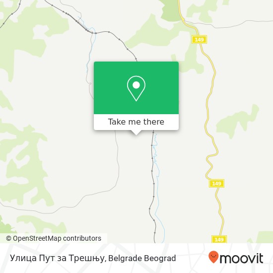 Улица Пут за Трешњу map