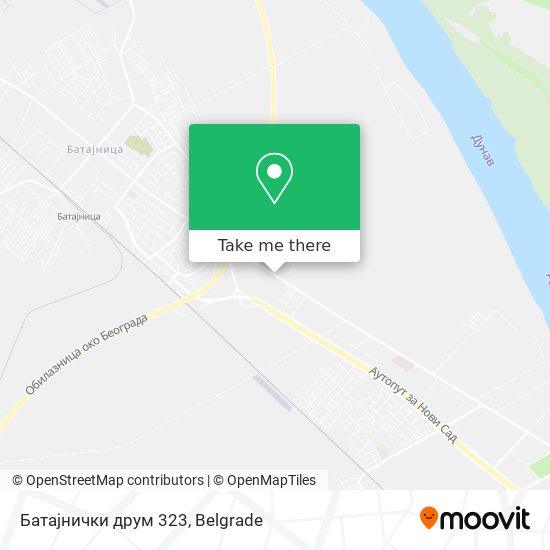 Батајнички друм 323 map