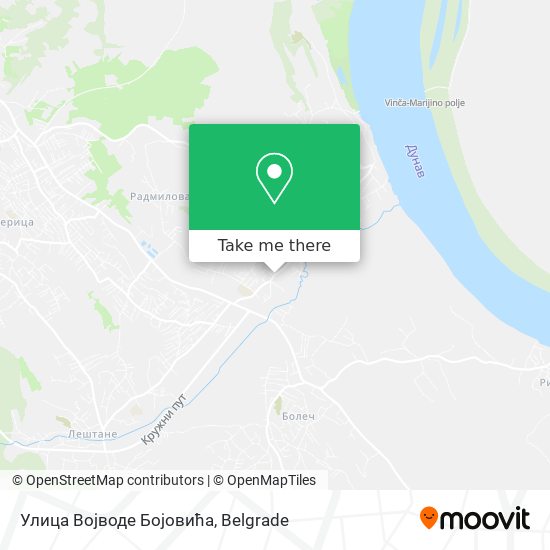 Улица Војводе Бојовића map