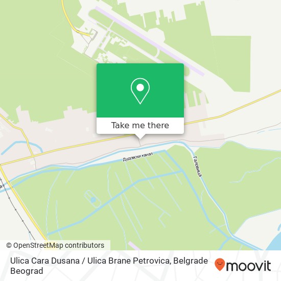 Ulica Cara Dusana / Ulica Brane Petrovica map