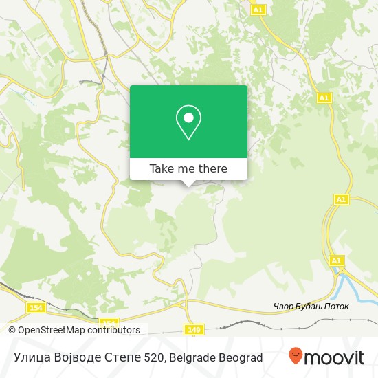 Улица Војводе Степе 520 map