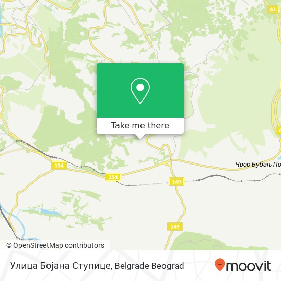 Улица Бојана Ступице map