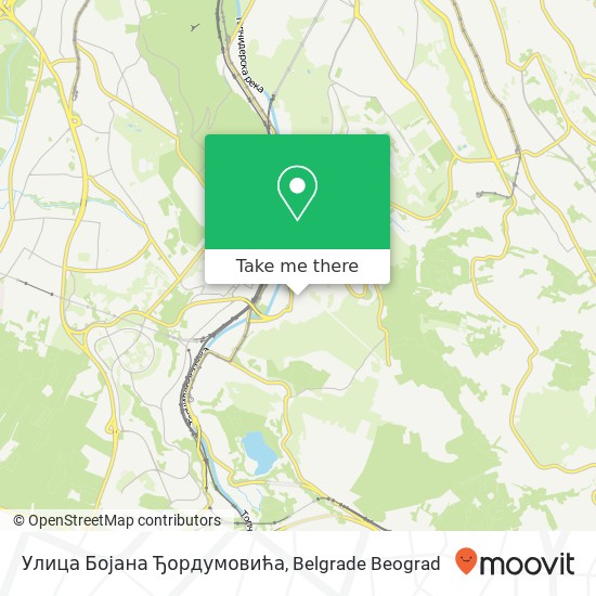 Улица Бојана Ђордумовића map